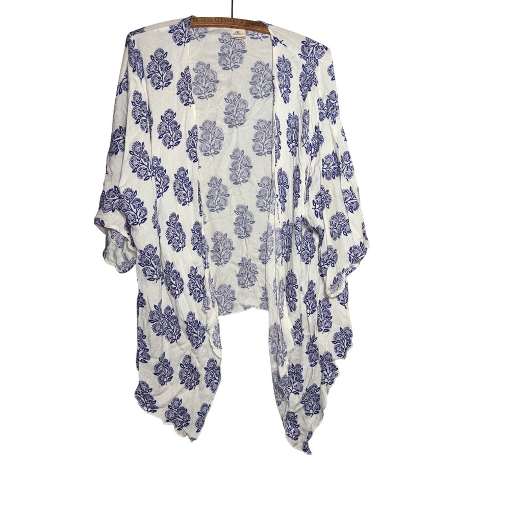 O'Neill Womens XS/S Floral Kimono Wrap Boho‎ Cardigan Cover Up Beach Coastal Sun